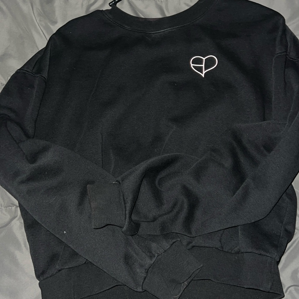 Kids black pink hoodie from h&m